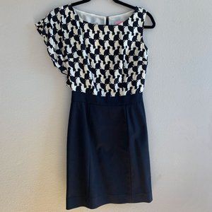 Lily Pulitzer black and white cat dress